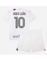 AC Milan Rafael Leao #10 Vieraspaita Lasten 2023-24 Lyhythihainen (+ shortsit)